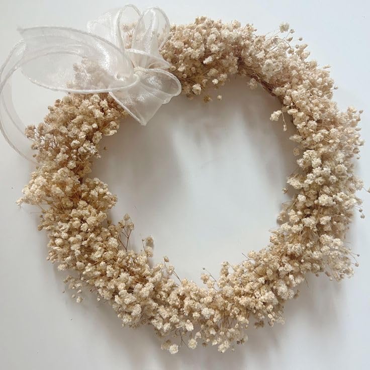 50Pcs Mini Dried Baby's Breath Flowers, 6'' Natural Ivory White Flowers for Resin Art Craft DIY, 3000+ Pressed Gypsophila Bouquet Present for Valentine's Day, Wedding Wreath, Card Making, Home Decor - Image 5