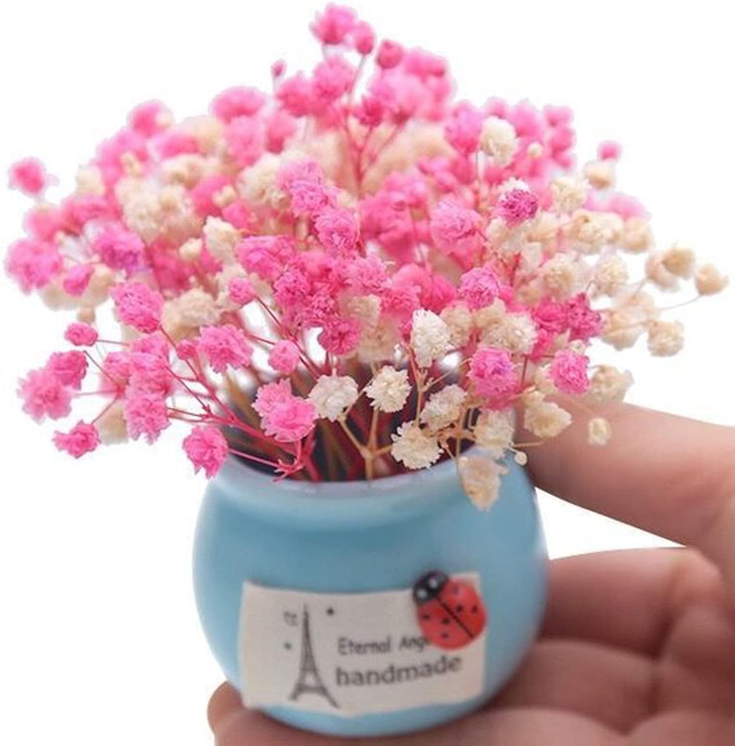 50Pcs Mini Dried Baby's Breath Flowers, 6'' Natural Ivory White Flowers for Resin Art Craft DIY, 3000+ Pressed Gypsophila Bouquet Present for Valentine's Day, Wedding Wreath, Card Making, Home Decor - Image 7