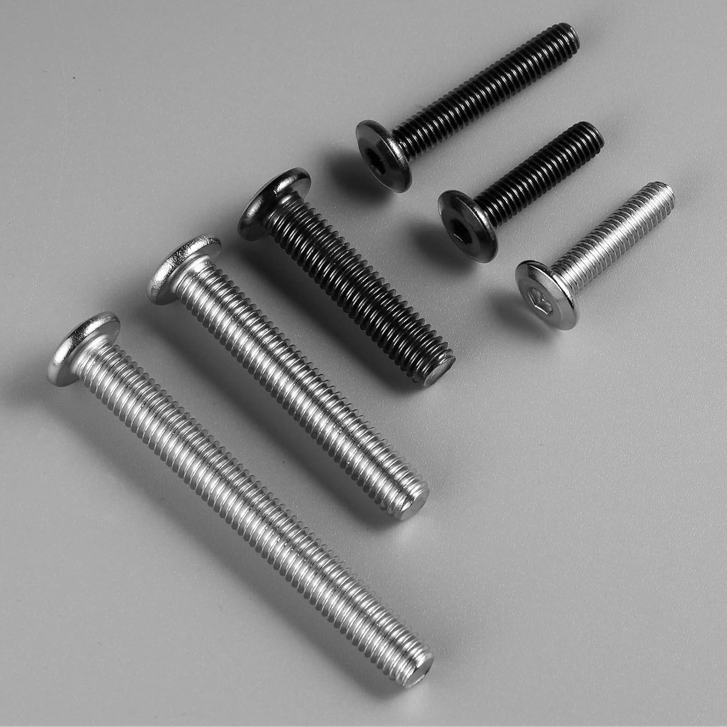M6-1.0 x 45mm Flat Head Hex Socket Cap Screws Bolts 10Pcs, M6 Bolt 304 Stainless Steel 18-8 Furniture Bolts Full Thread, with Hex Spanner - Image 6