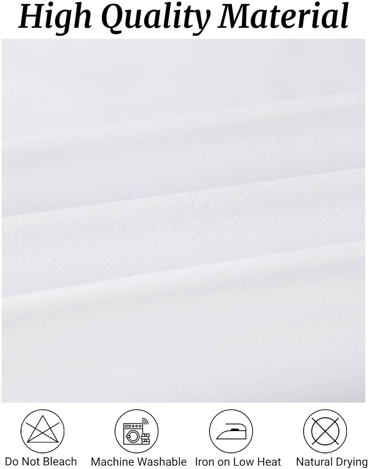 6 Pack Rectangle Tablecloth, 90x156 Inch, Stain Resistant and Wrinkle Polyester Table Cloth, Fabric Table Cover for Kitchen Dining, Wedding, Party, Holiday Dinner-White - Image 2