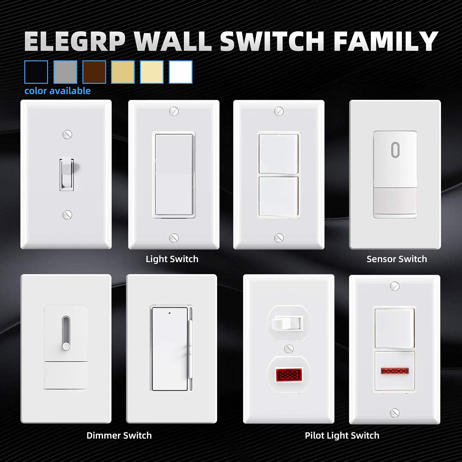 3 Way Toggle Light Switch, 15 Amp, 120 V, Toggle Framed AC Quiet Switch, in Wall On/Off Switch Replacement, Self-Grounding, Residential and Commercial Grade, UL Listed (5 Pack, Glossy White) - Image 4