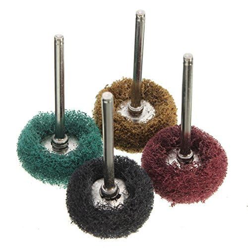 40 Pack 1 inch Abrasive Wheel Buffing Polishing Wheel Set for Rotary Tool - with 1/8