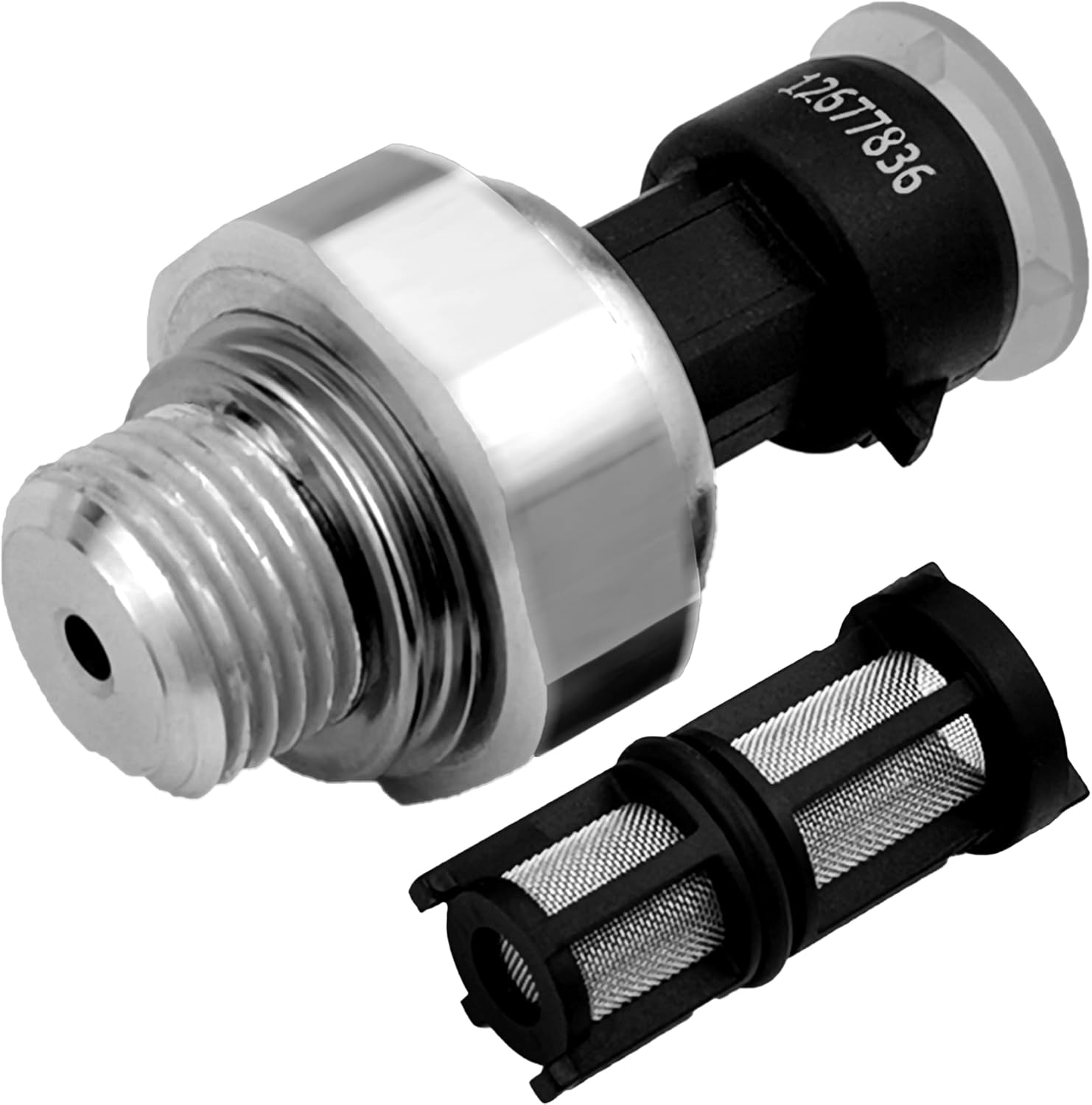 12677836 Oil Pressure Sensor for 2003-2008 Chevy Chevrolet Silverado 1500 2500 3500,Express,Corvette,Suburban,Avalanche,Impala,Tahoe,Trailblazer& GMC Sierra,Savana,Yukon,Envoy&Cadillac,CTS,Escalade - Image 1