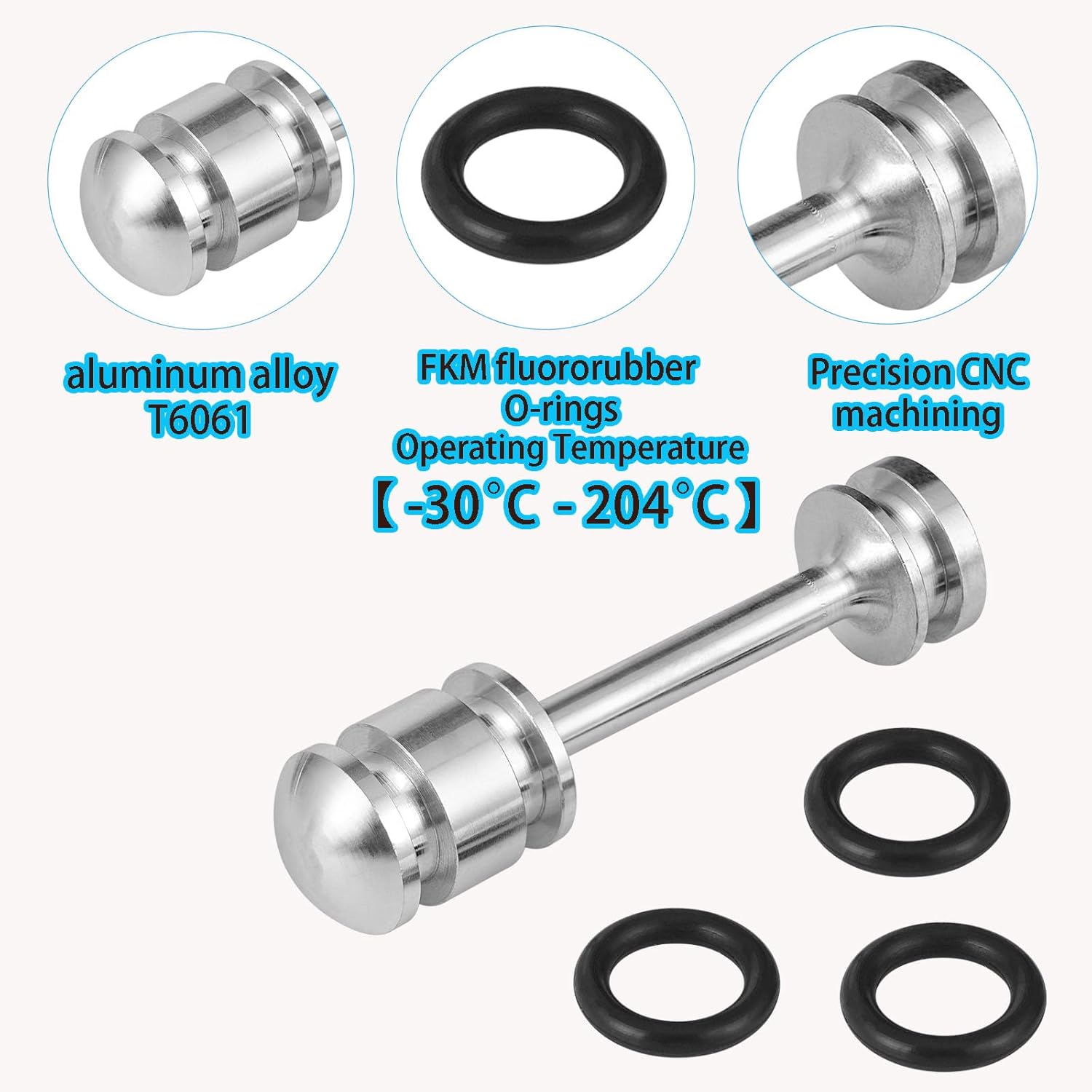 LS Billet Rear Galley Plug Barbell Oil Diverter fits for GM Gen III & IV LS1 LS3 LS2 LQ4 LQ9 LS6 L92 L33 L99 Oil Diverter LS Barbell 6061-T6 Aluminum Alloy Material - Image 5
