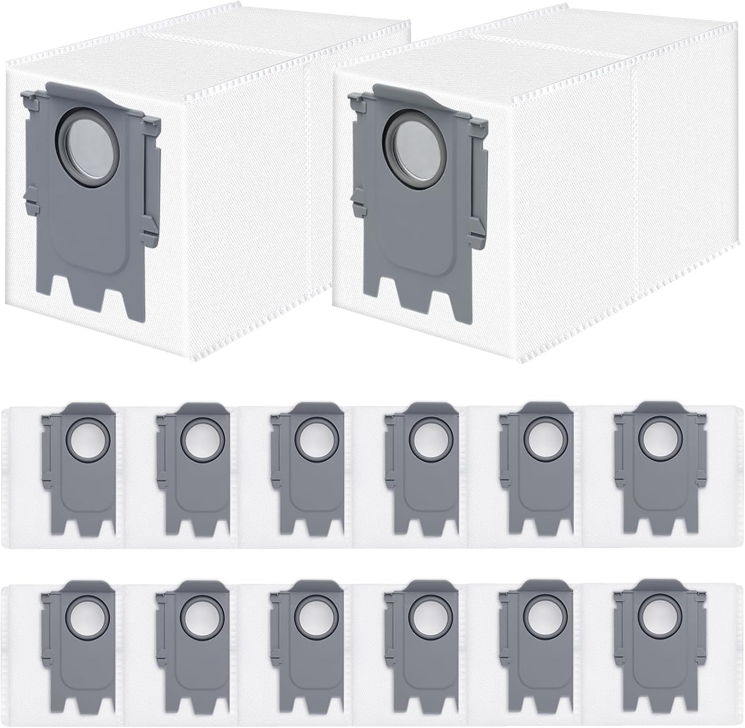 14 Pack Dust Bags Replacement for  QV 35A/Qrevo S5V/QV35S/Saros 10/10R/Z70/Qrevo/Q Revo/S/Qrevo Pro/Plus/MaxV/Master/Curv/Edge/S5X/Qrevo Edge S5A/S8 MaxV/S8 Max Ultra Robot Vacuum Cleaner - Image 1