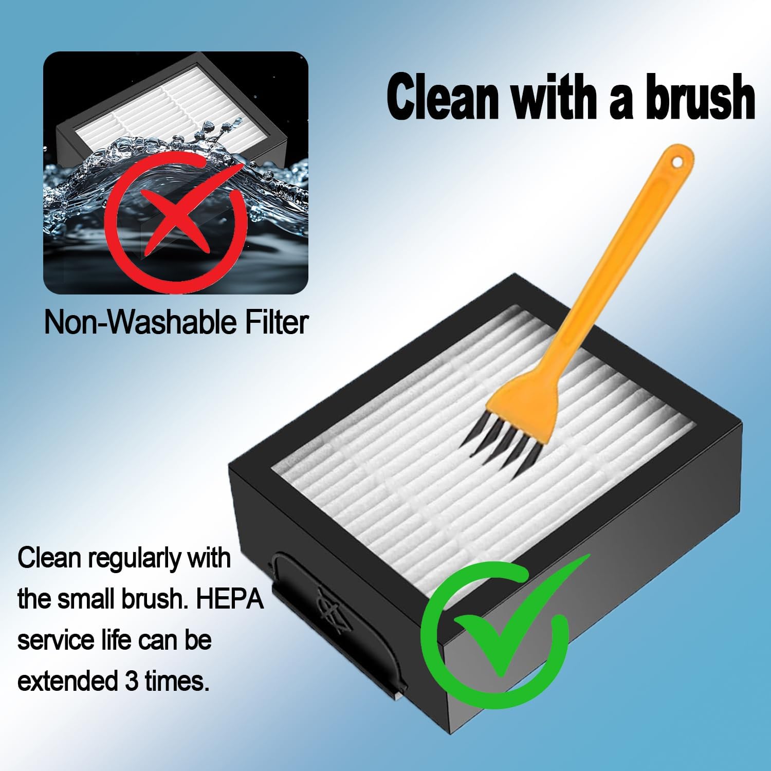 Replacement Parts for Roomba iRobot i7 i7+ i3 i3+ i4 i4+ i5 i5+ i6 i6+ i8 i8+ E5 E6 E7 I,E &j7 j6 j5 and Plus Version,(1 Set Rubber Brush,4 Side Brush) - Image 5