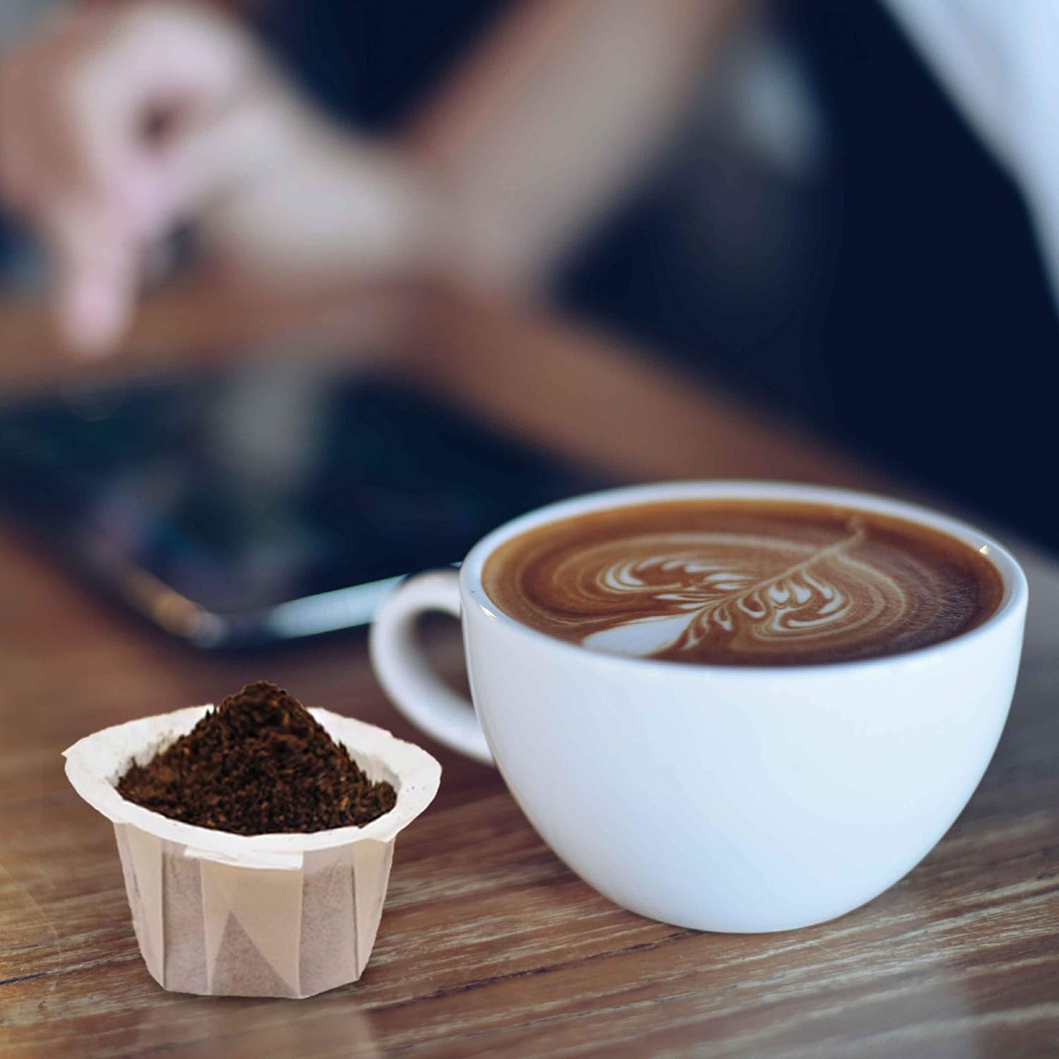 Disposable Coffee Filter Paper for Keurig Brewers Single Serve 1.0 and 2.0, 200 Count Replacement Coffee Filter Paper Liner Compatible with All Reusable K Cup Coffee Pod, Refillable Capsule, White - Image 6