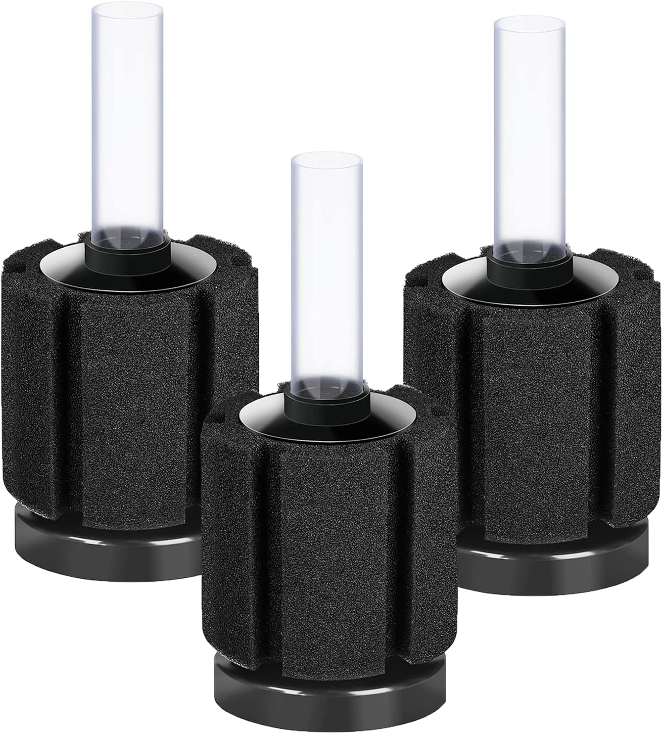 3 Pack Aquarium Bio Sponge Filter Breeding Fry Betta Shrimp Nano Fish Tank (Small up to 10Gal) - Image 1