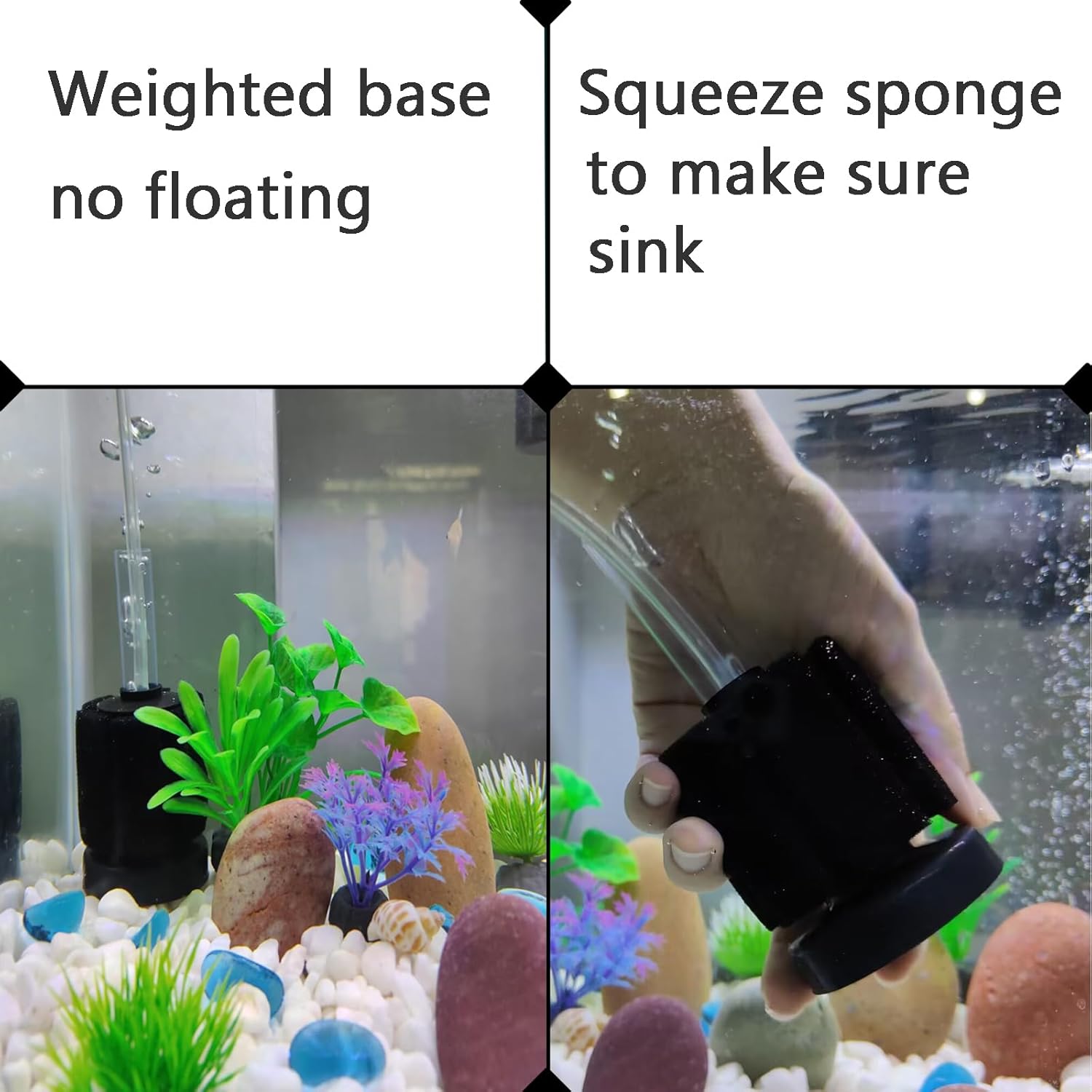 3 Pack Aquarium Bio Sponge Filter Breeding Fry Betta Shrimp Nano Fish Tank (Small up to 10Gal) - Image 7