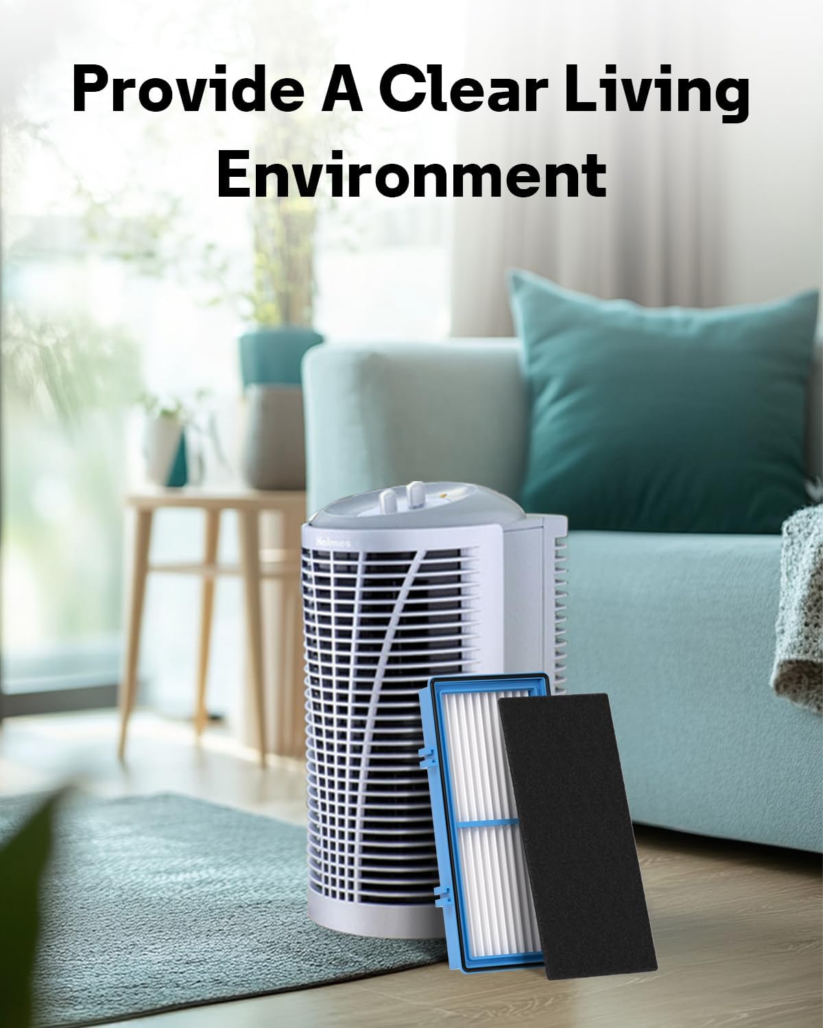 Aer1 Filter Replacement for Holmes Air Purifiers, 2 True HEPA Filters + 4 Carbon Booster Filters, HAPF30AT - Image 7