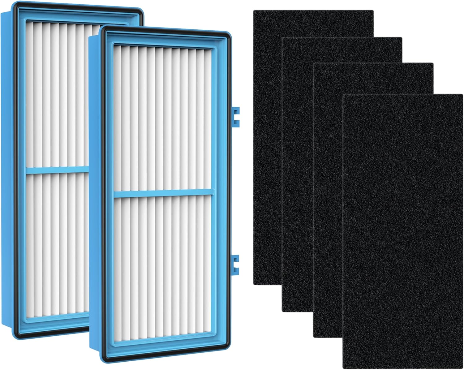 AER1 Filter Replacement for Holmes Air Purifier HAPF30AT HAP242-NUC, Odors Dust VOCs Remover, Total Air 2 True HEPA 4 Carbon Booster, 1.2 x 10 x 4.6 Inches - Image 1