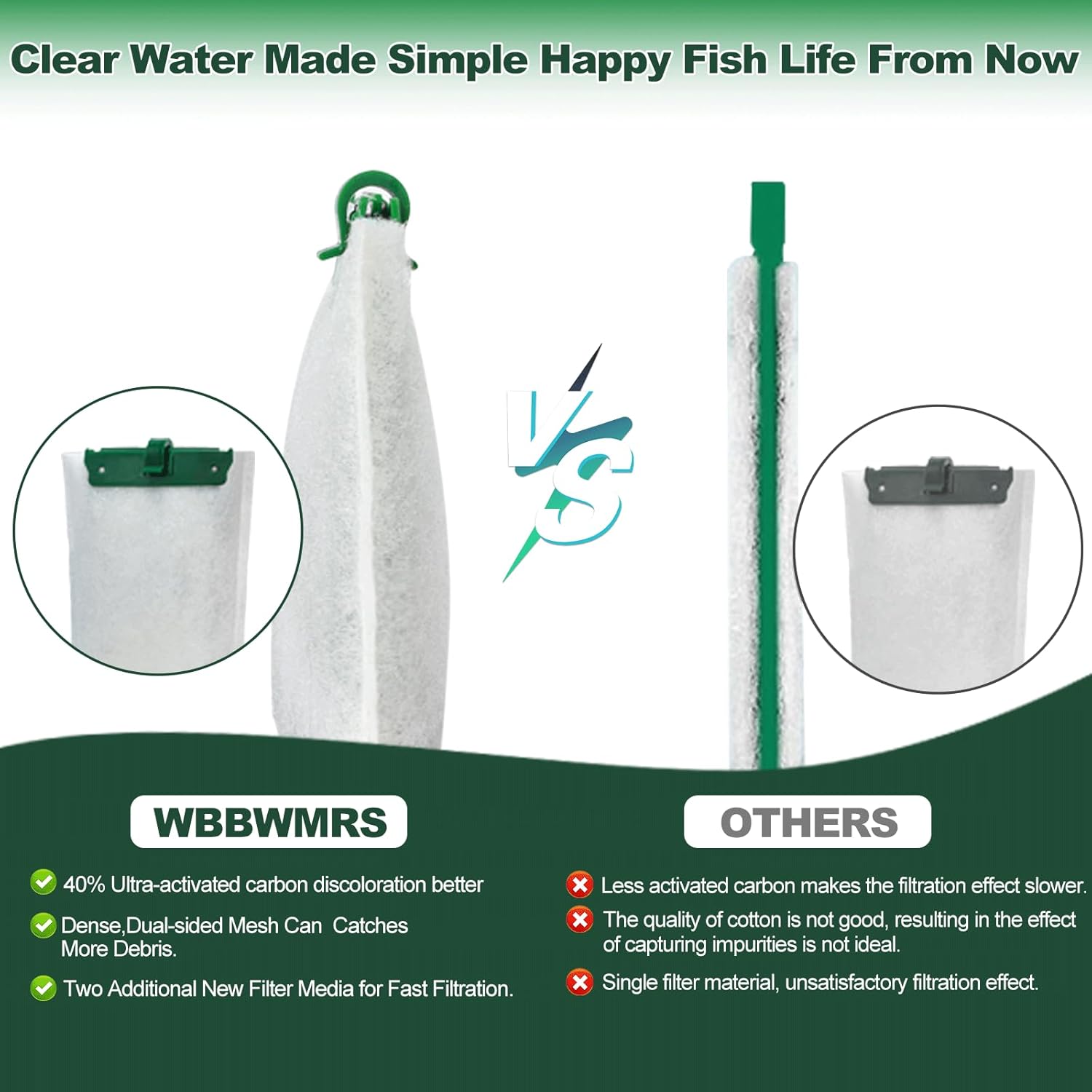 8 Count Medium Filter Cartridges Compatible with Tetra Whisper Bio-Bag Filters Medium Replacement Filter Cartridges for Whisper ReptoFilter and 10i IQ10 PF10 Power Filters -Ready to Use - Image 6