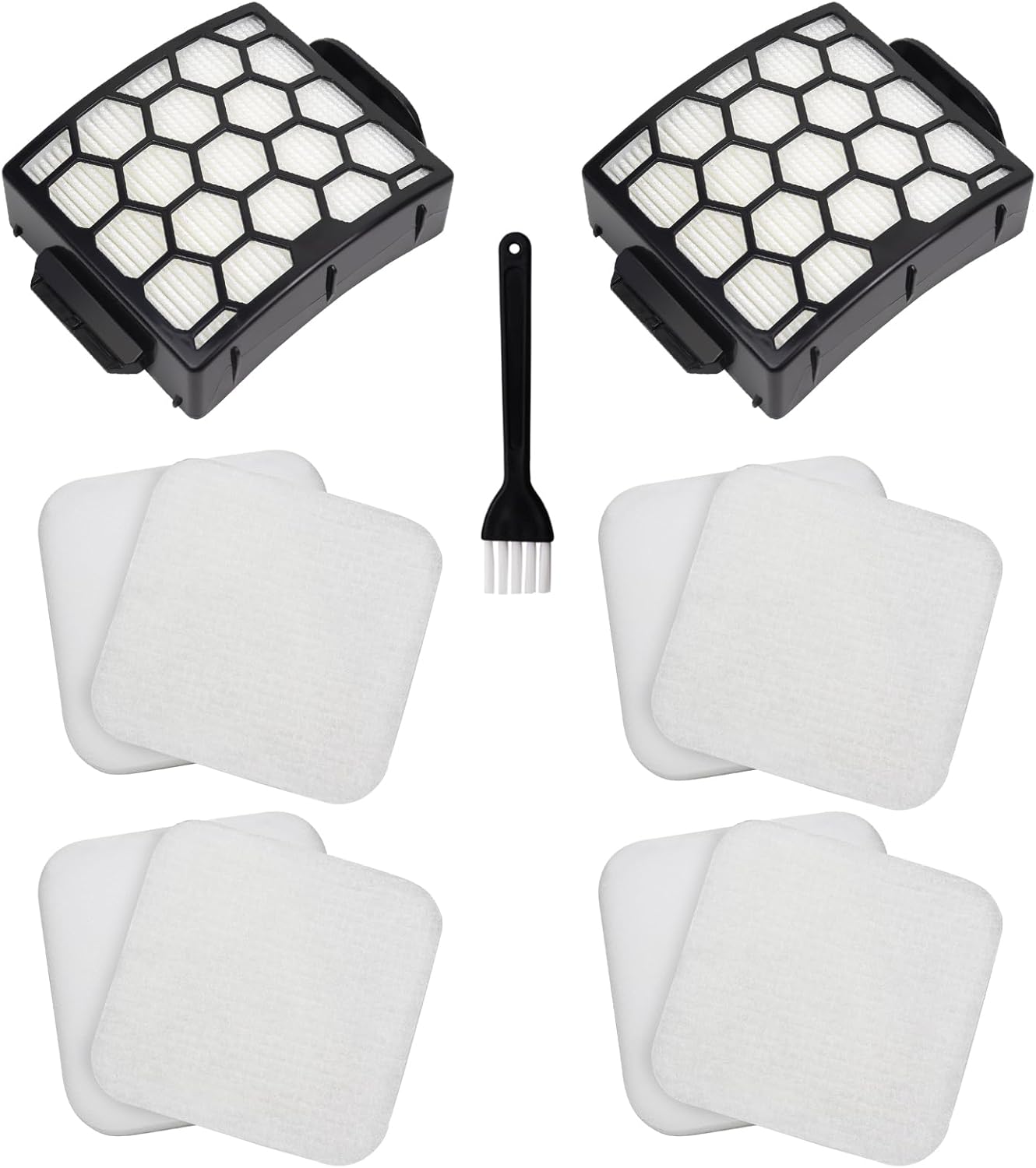 Filter Replacement for Shark LA300 LA301 LA322 LA351 LA500 LA502 LA555 LA360 LA362 LA401 LA455 LA702 Rotator Lift-Away ADV DuoClean PowerFins Upright Vacuum, Part XFFK320 & XHF320 2 HEPA 4 Foam - Image 1