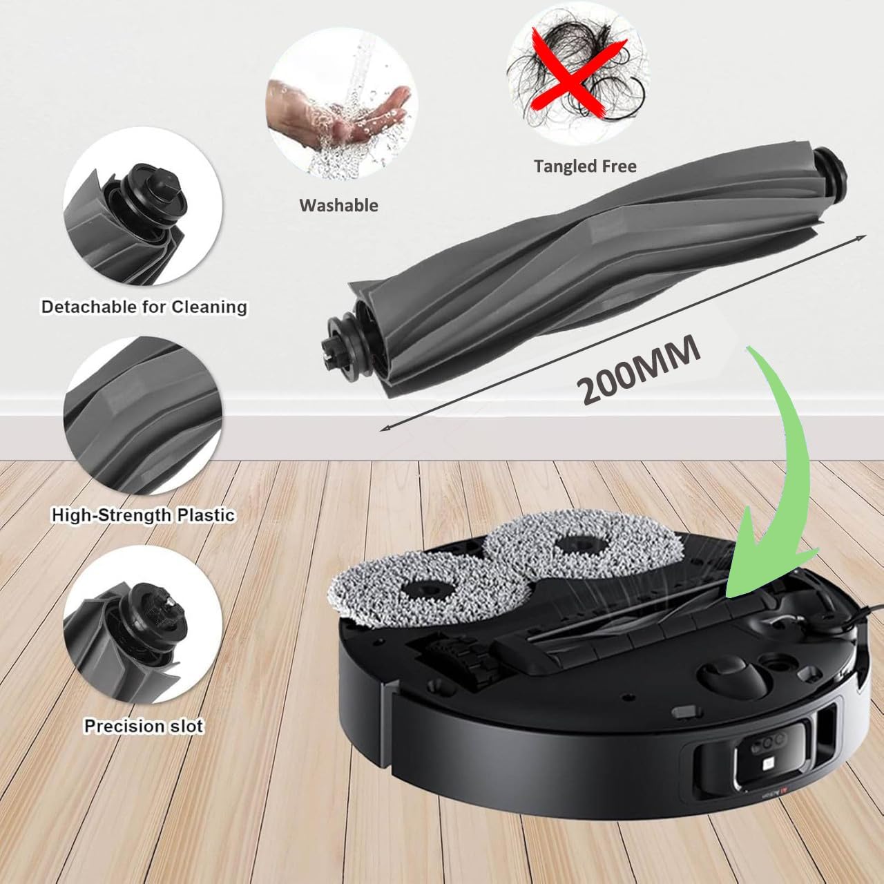 Replacement Parts Accessories for Dreame X40 Ultra Complete L40 Ultra X40 Master MOVA P10 Pro Ultra Mop Pads X6; Dust Bag X4; Filter HEPA X4; Main Brushes X2; Side Brushes X4 - Image 3