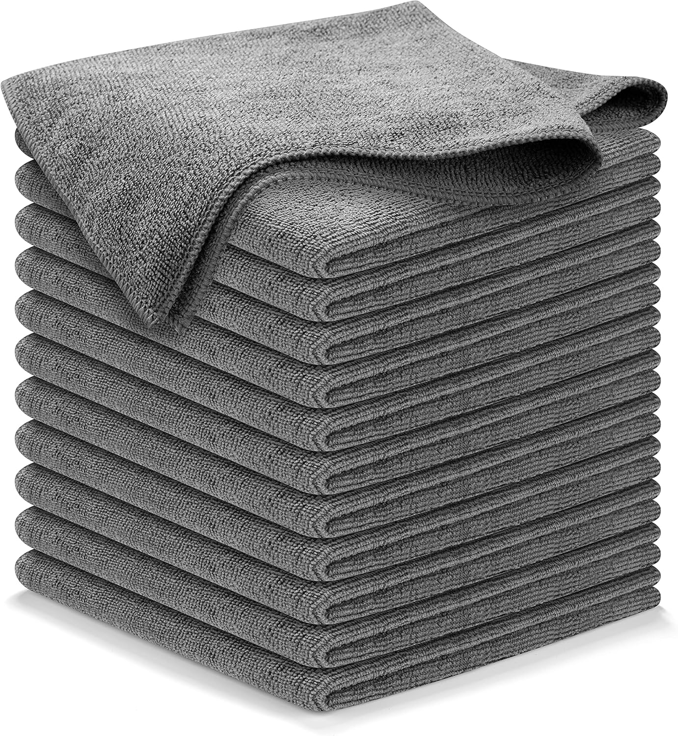 Microfiber Cleaning Cloth Grey - 12 Pcs (12.5