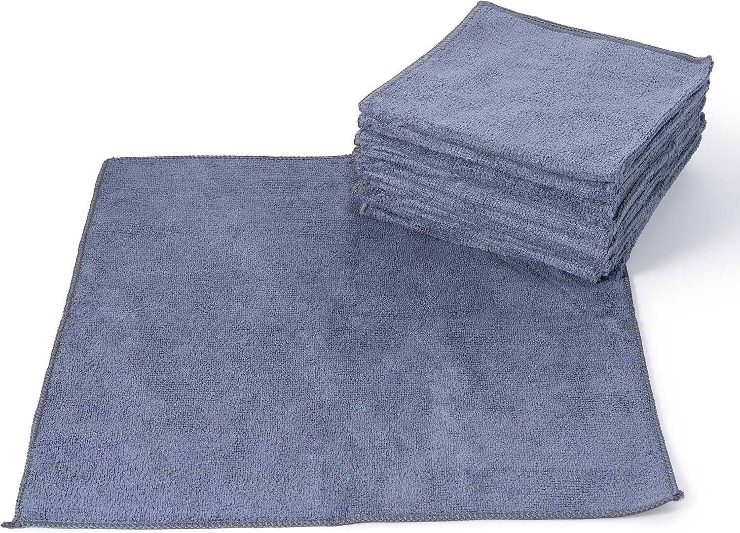 Microfiber Cleaning Cloth Grey - 12 Pcs (12.5
