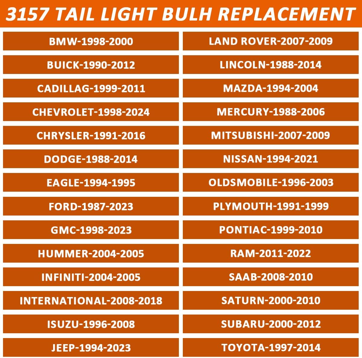 3157 tail/brake light bulb/Turn Signal Bulbs, 12V P27-7W 3000K White, Long Life Miniature Bulb Automotive Brake Lamp Turn signal Lamp, Replacement for Cars,Trucks,SUVs - Image 6