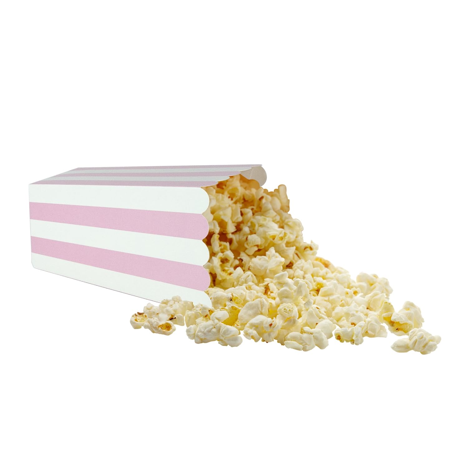 24 Pack Striped Popcorn Boxes - Carnival Parties Mini Paper Popcorn and Candy Containers, Party Supplies for Movie Nights (Pink) - Image 4