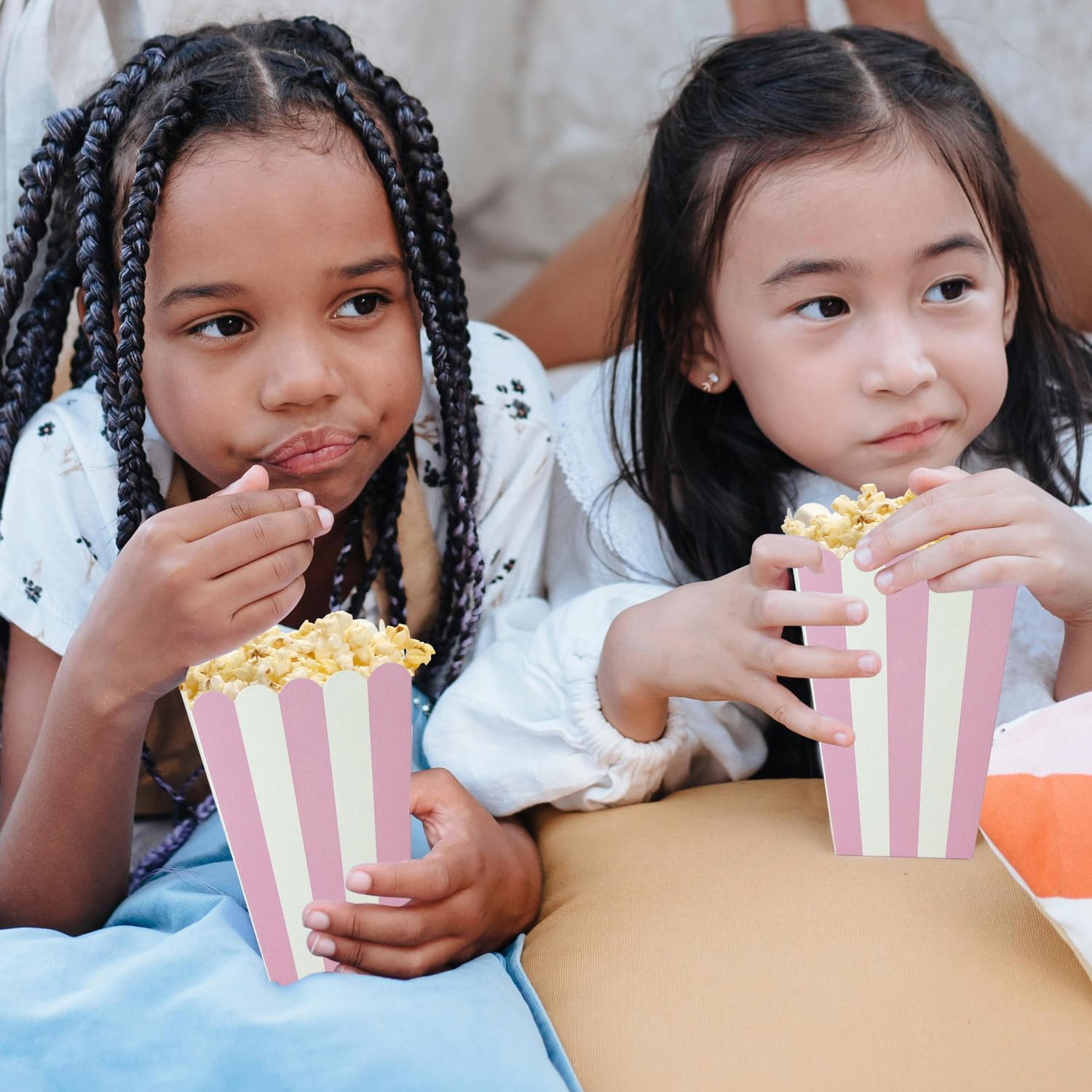 24 Pack Striped Popcorn Boxes - Carnival Parties Mini Paper Popcorn and Candy Containers, Party Supplies for Movie Nights (Pink) - Image 6