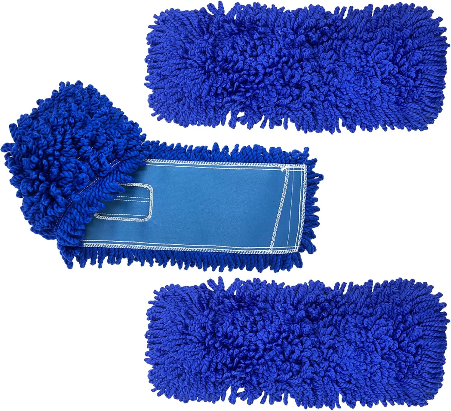 24 inch Microfiber Dust Mop | Medium Washable Commercial Mop Head Replacement, Pack of 3 - Image 1