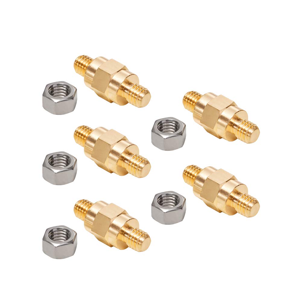 Side Post Battery Terminal Bolt Compatible with GM and Other Accessories to Battery,Standard Battery Post Stud Extender Screws 3/8 16 Stud Bolts,Pack of 5 - Image 1