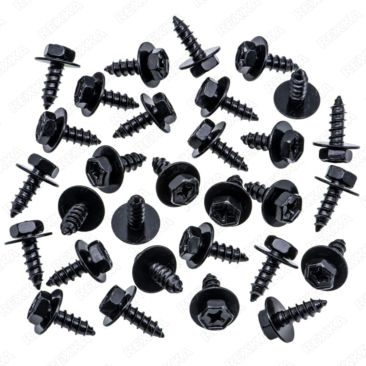 30pcs Bumper Cover Splash Shield Mud Guard Screw Bolt for Toyota Lexus 90159-60498 RAV4 Avalon Camry Highlander Prius ES300h GS350 - Image 2