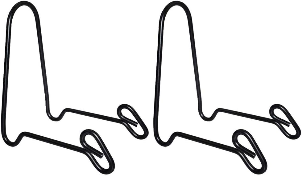 2 Pack Display Stand Easel Iron Bowl Stands for Display Medium Deep Bowls, Platters and Deep Dishes - Image 1