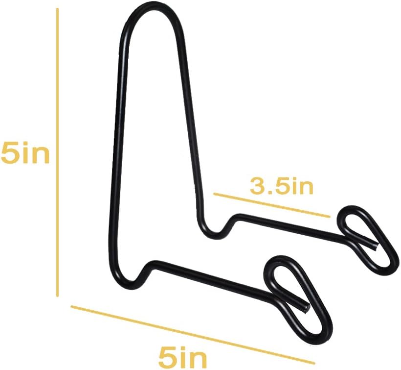 2 Pack Display Stand Easel Iron Bowl Stands for Display Medium Deep Bowls, Platters and Deep Dishes - Image 2