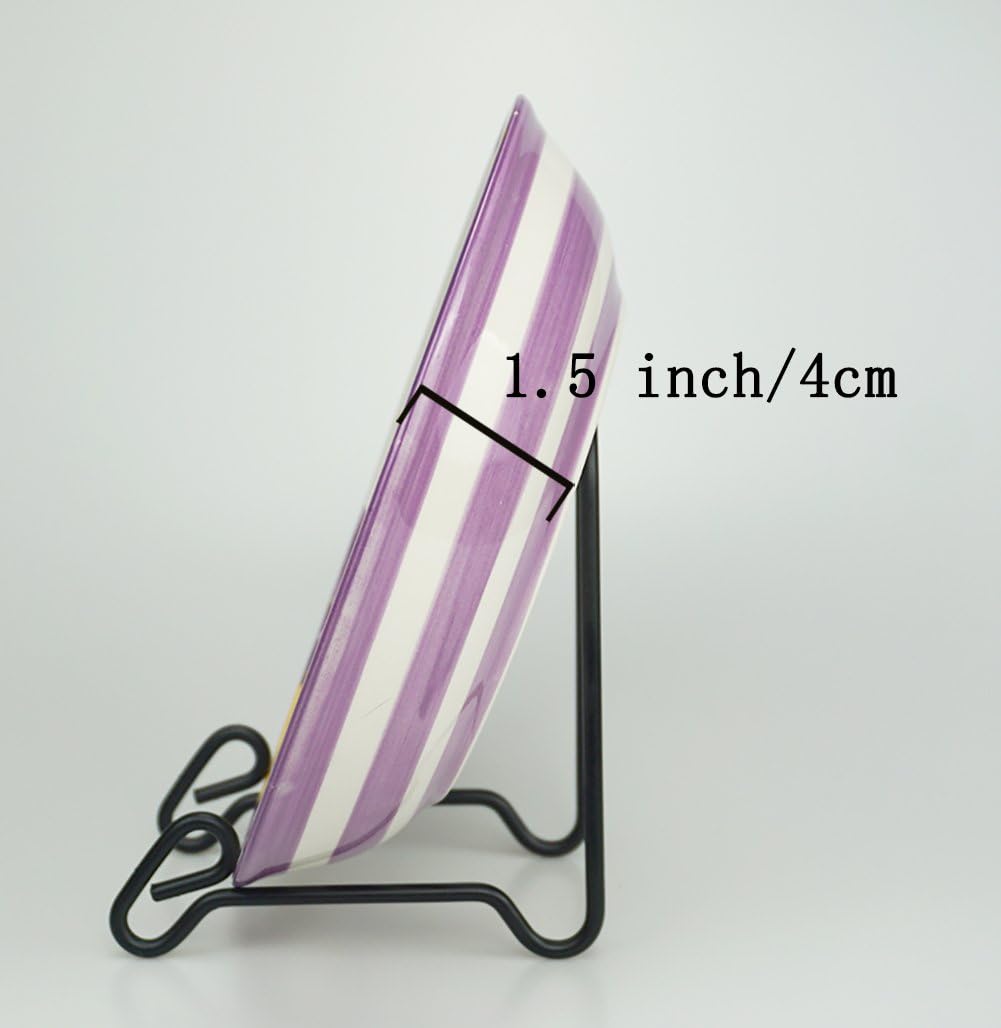 2 Pack Display Stand Easel Iron Bowl Stands for Display Medium Deep Bowls, Platters and Deep Dishes - Image 4