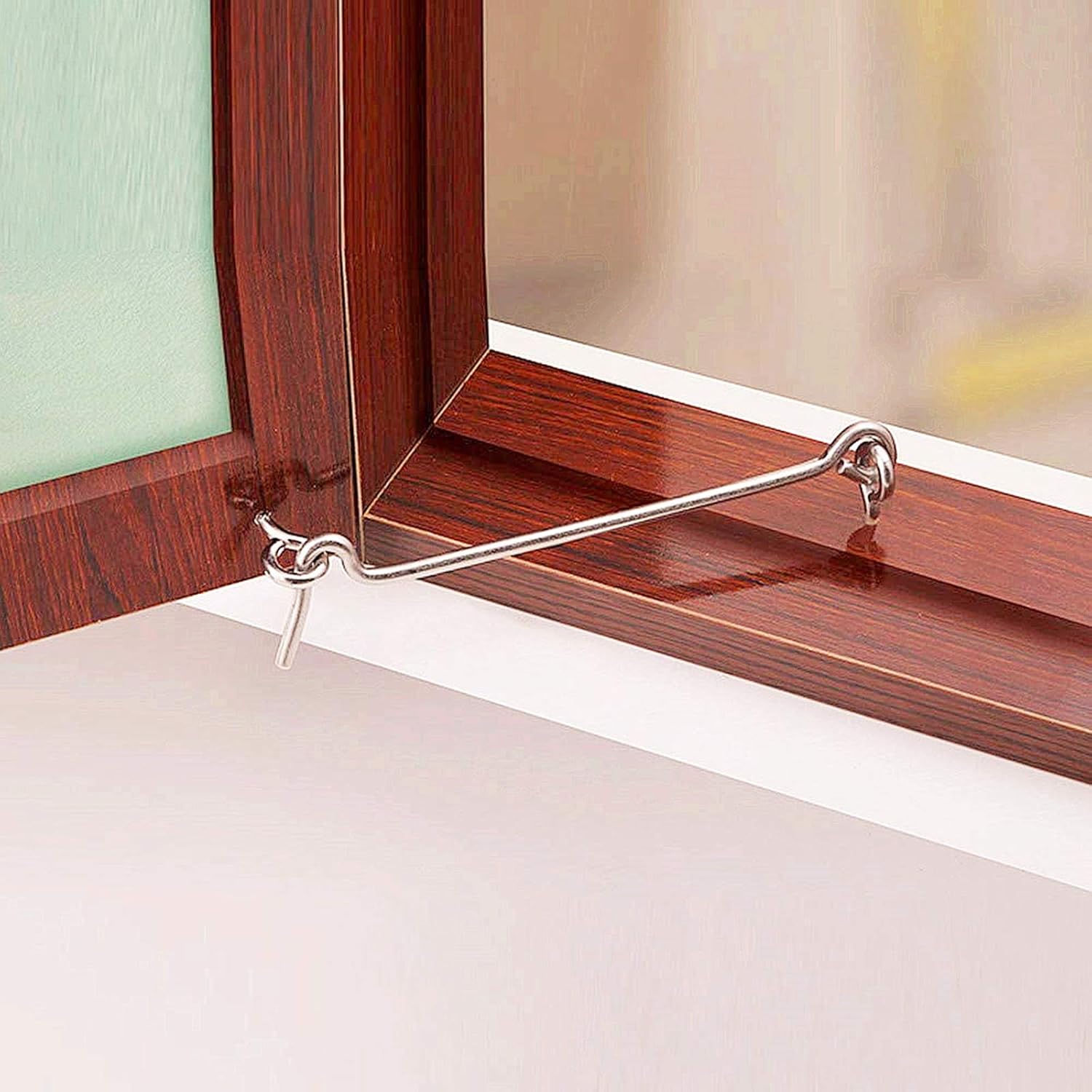 4Pcs 1.5 inches Cabin Hook Eye Latch Gate Door Swivel Window Door Hook with Mounting Screws - Image 6