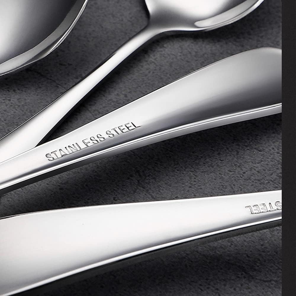 12 Pcs Spoons and Forks Set, Top Food Grade Stainless Steel Forks and Spoons Silverware Set,Forks and Spoons Cutlery Set, Mirror Finish & Dishwasher Safe - Image 8