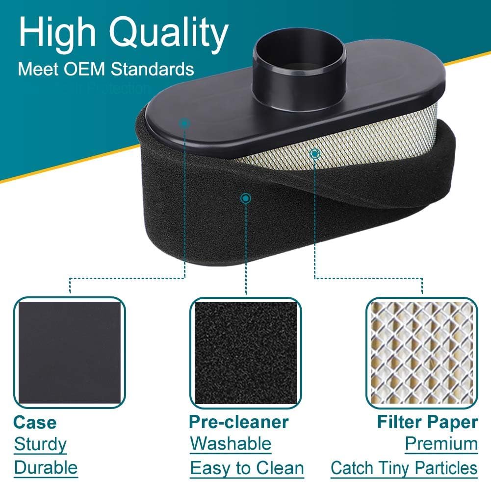 2 Pack FR691V Air Filter for Kawasaki FR651V FR730V FS481V FS541V FS600V FS651V FS691V FS730V Engine, Replace 11013-7046 Pre Cleaner 11013-0726 Air Filter - Image 6