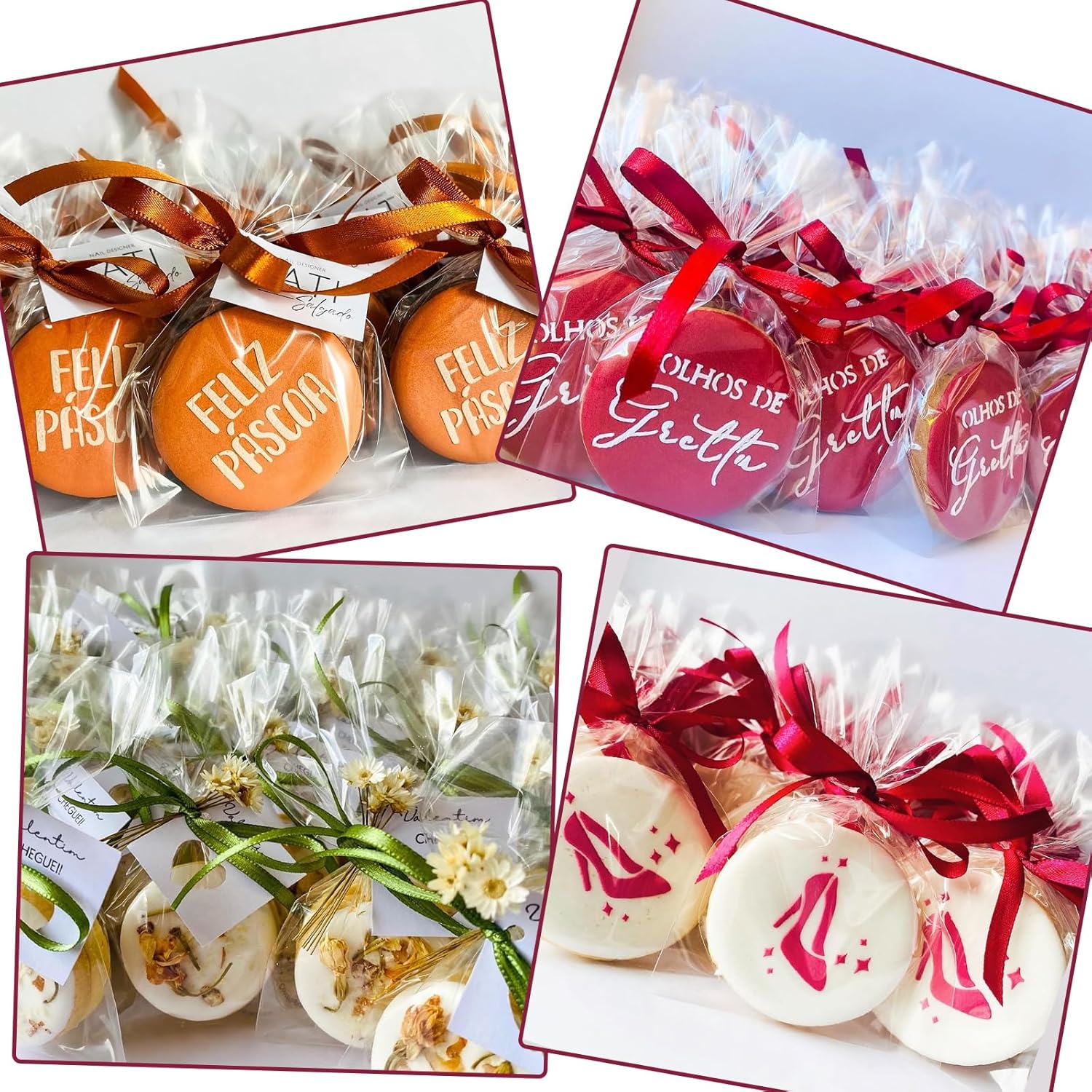 100Pcs 4 x 6 Inch Clear Cellophane Bags for Cookies, Rice Krispie Treats, Macarons, Brownies, Soap, Chocolate Truffles, Candy - Ideal for Wedding & Birthday Party Favors - Image 5