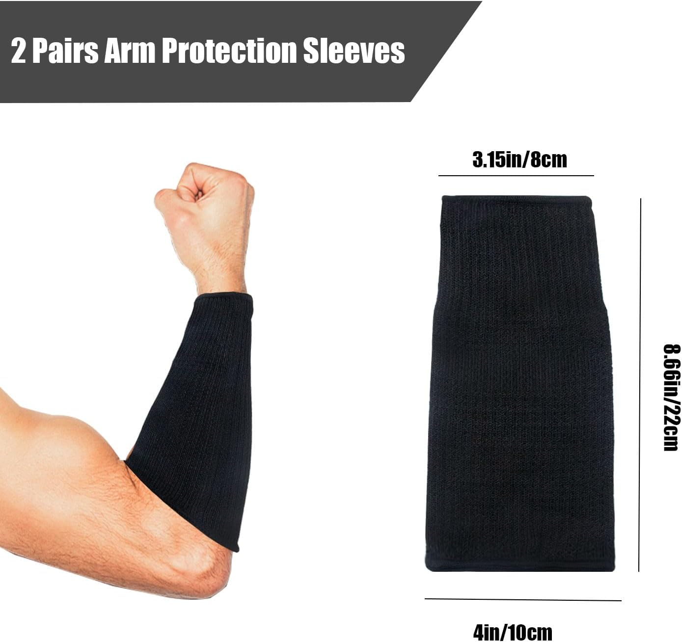 Arm Protection Sleeves Level 5 Protection Cut Burn Resistant Sleeve Anti Abrasion Forearm Cover Protector - Image 3