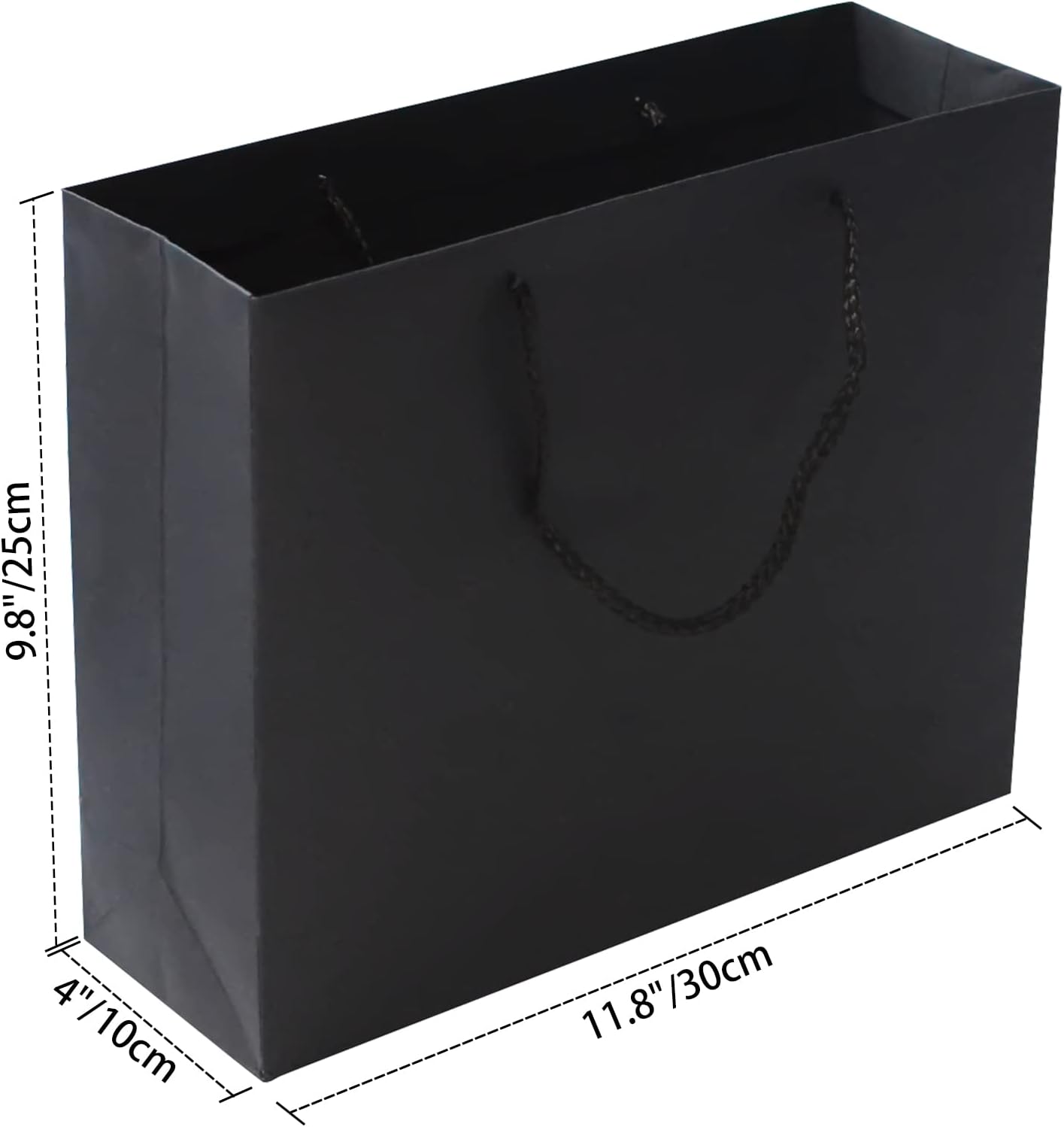Black Luxury Magnetic Gift Box with Lid, Ribbons and Gift Bag, Medium Size-9.4x7x3 Inches, Great for Christmas, New Year, Wedding, Birthdays, Man - Image 3