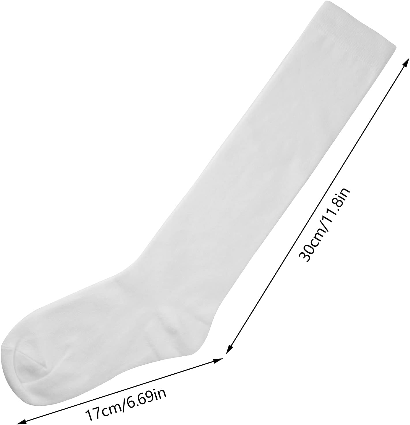 3 Pairs School Uniform Cotton Knee High Socks Athletic Sports Soccer Socks Tube Sock for Girls and Boys - Image 4