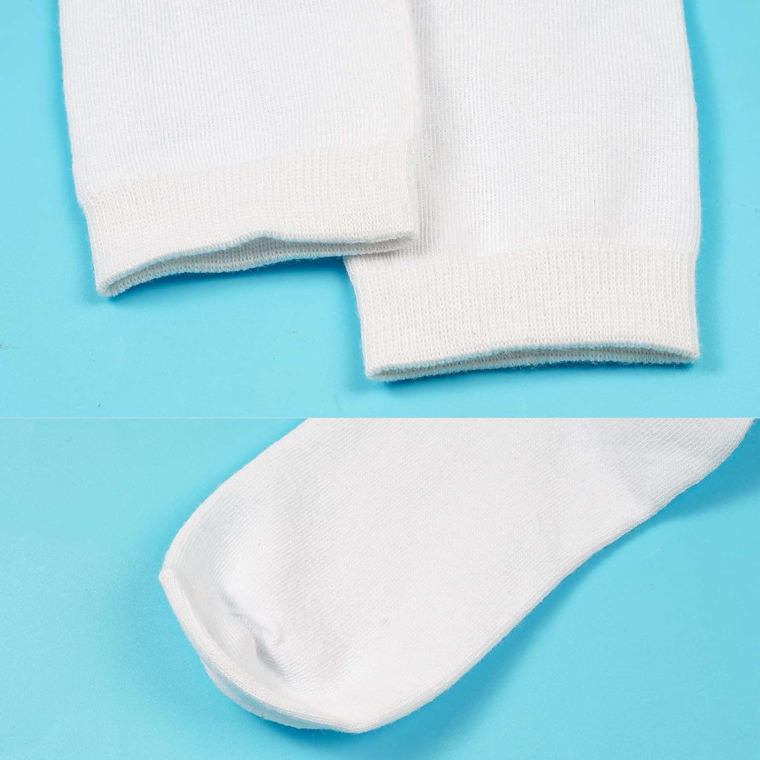 3 Pairs School Uniform Cotton Knee High Socks Athletic Sports Soccer Socks Tube Sock for Girls and Boys - Image 5