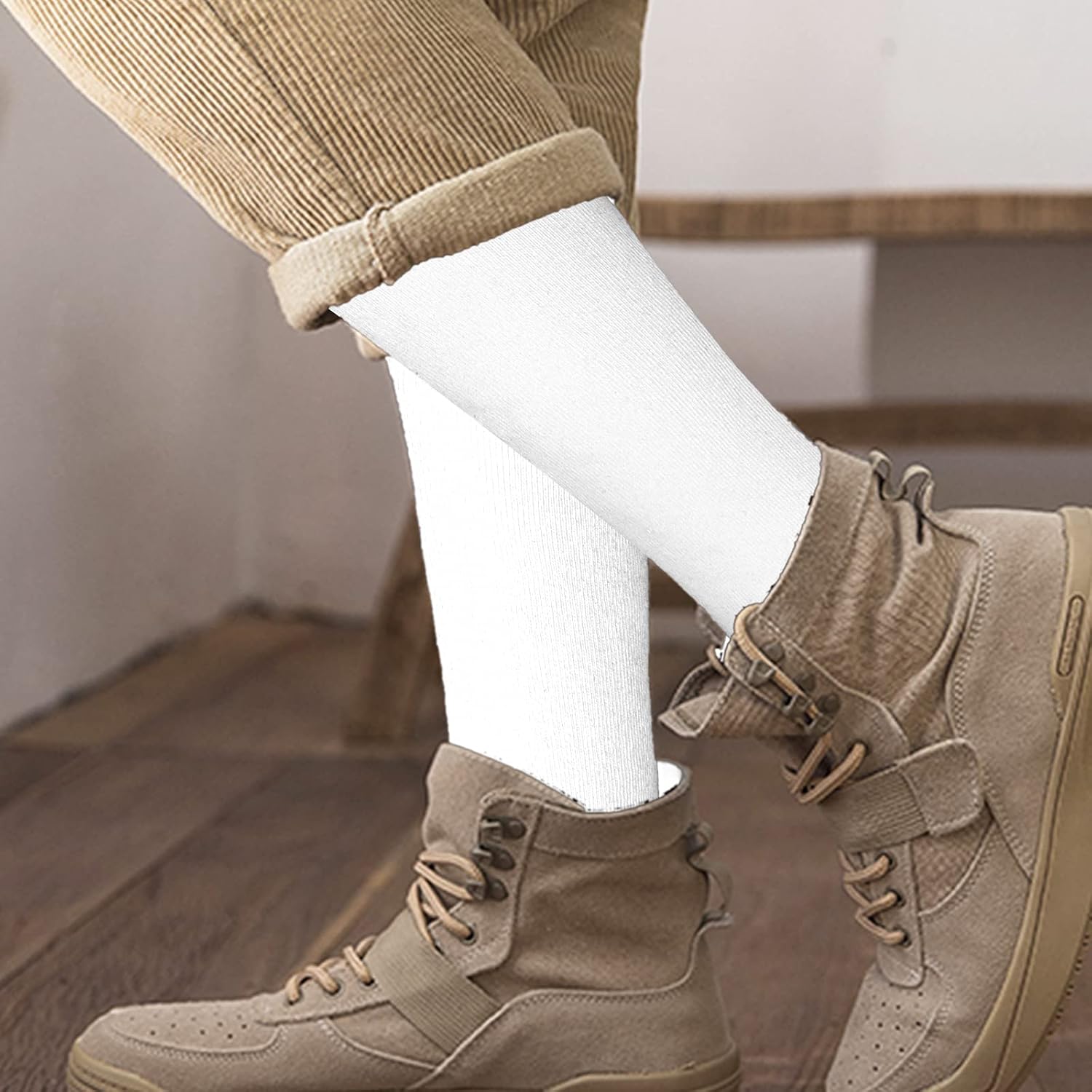 3 Pairs School Uniform Cotton Knee High Socks Athletic Sports Soccer Socks Tube Sock for Girls and Boys - Image 7