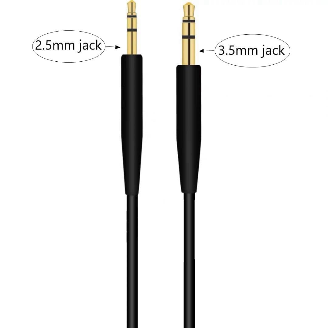 Replacement Audio Cable Cord,Aux Wire 3.5mm to 2.5mm Compatible with Bose QuietComfort QC25 QC35 QC35II QC45 NC700 Soundlink Soundtrue Headphones (No mic) - Image 4