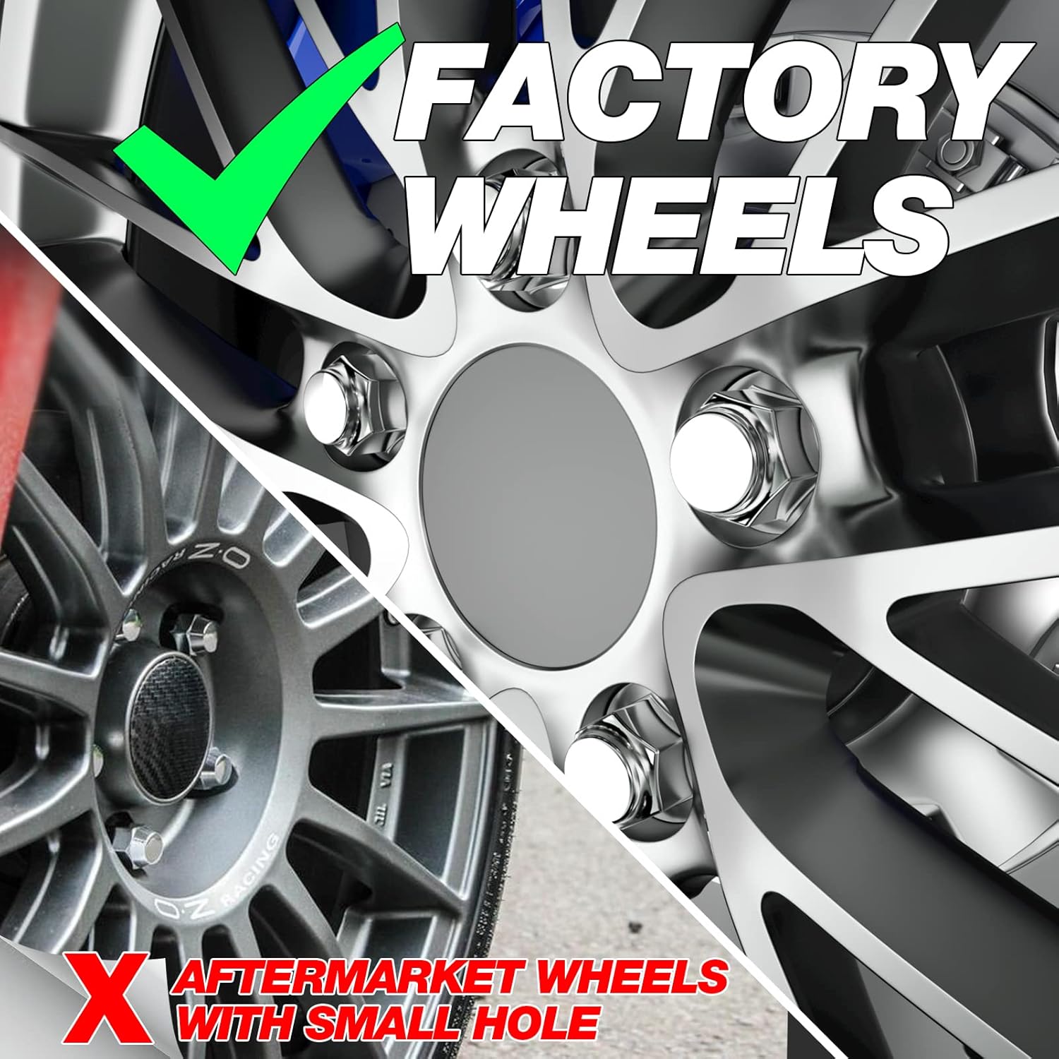 14x1.5 Lug Nuts for F150, OEM Stock Solid One Piece Design Wheel Lugnuts for 2015-2023 Ford F-150 Expedition Lincoln Navigator Replacement Ford OE Factory ACPZ1012B 611008 Lugs Anti-Rust - Image 4