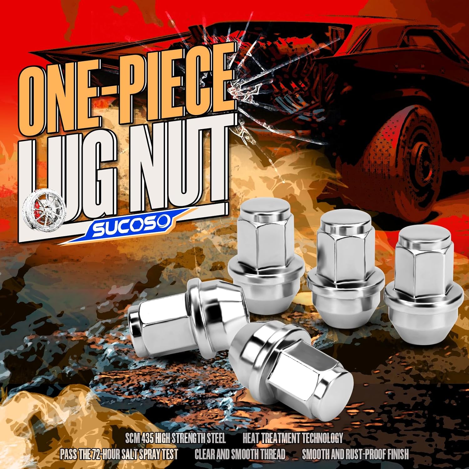 14x1.5 Lug Nuts for F150, OEM Stock Solid One Piece Design Wheel Lugnuts for 2015-2023 Ford F-150 Expedition Lincoln Navigator Replacement Ford OE Factory ACPZ1012B 611008 Lugs Anti-Rust - Image 5