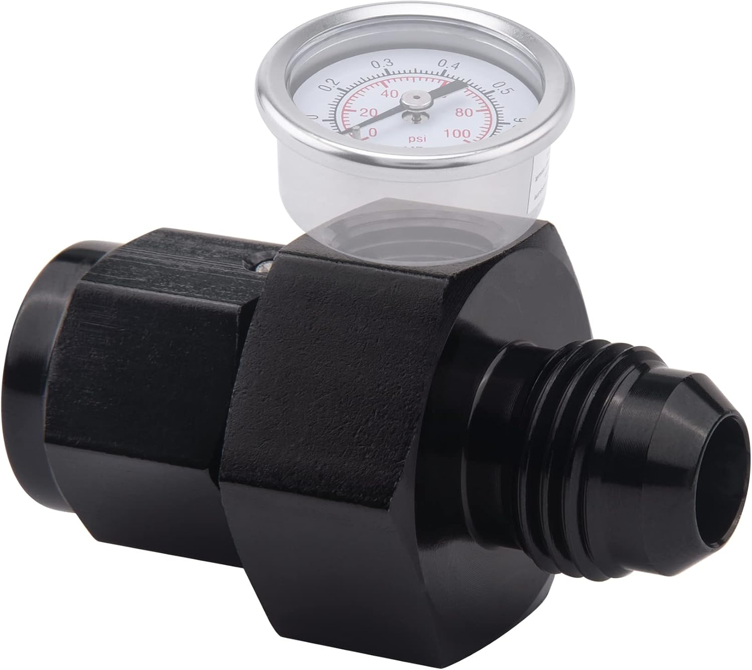 6AN Male Flare to -6 Female Swivel with 1/8