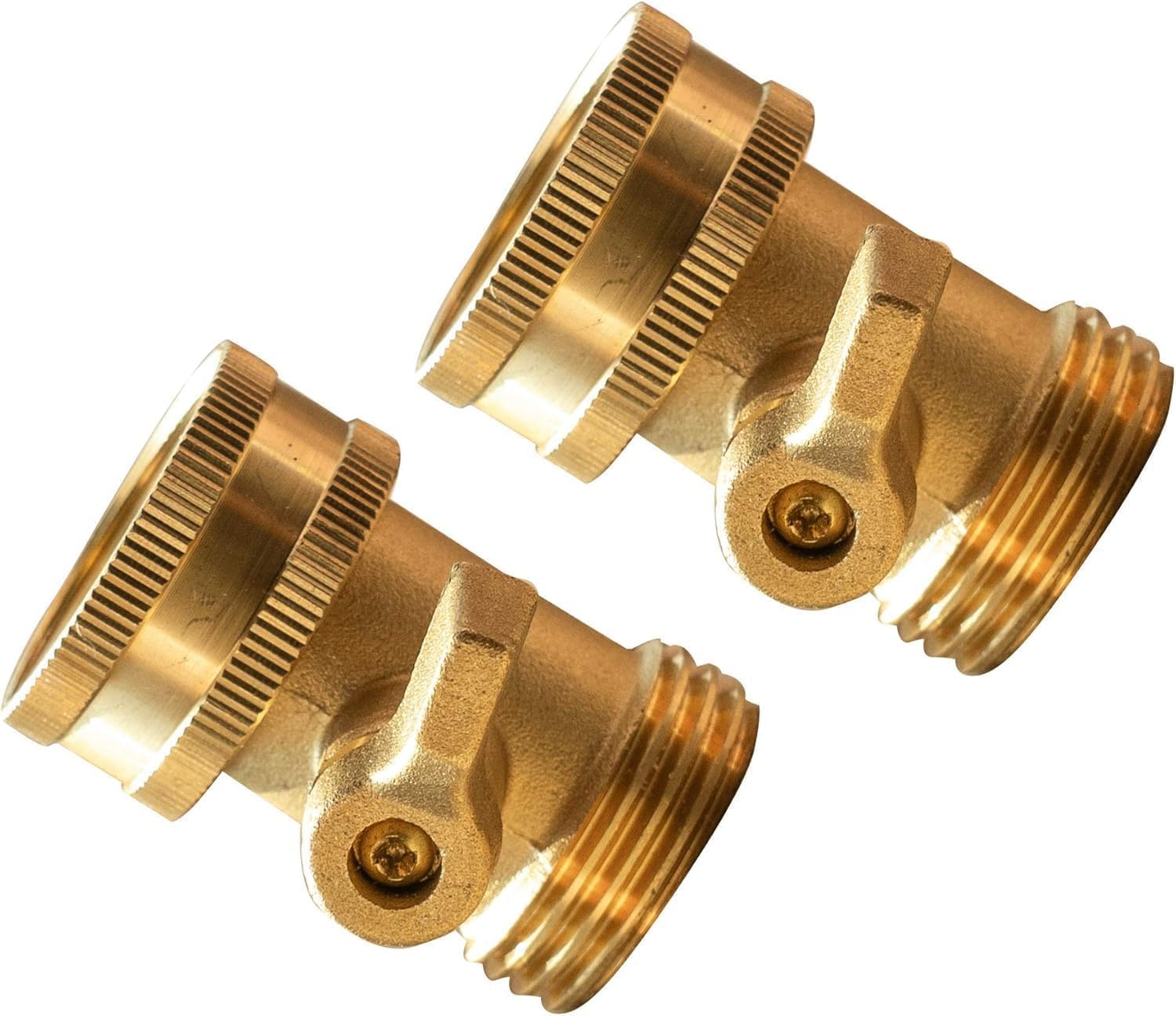 Brass Garden Hose Shut Off Valve, 4 Pack Heavy Duty 3/4 Inch Solid Brass Garden Hose Shut Off Valve with 4 Extra Rubber Washers - Image 5