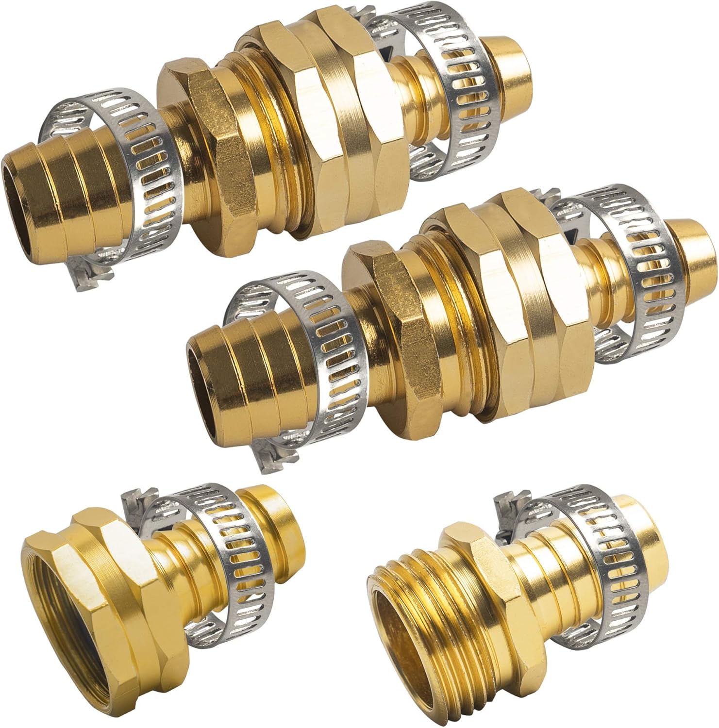Hose Repair Connectors with Claps, 5/8