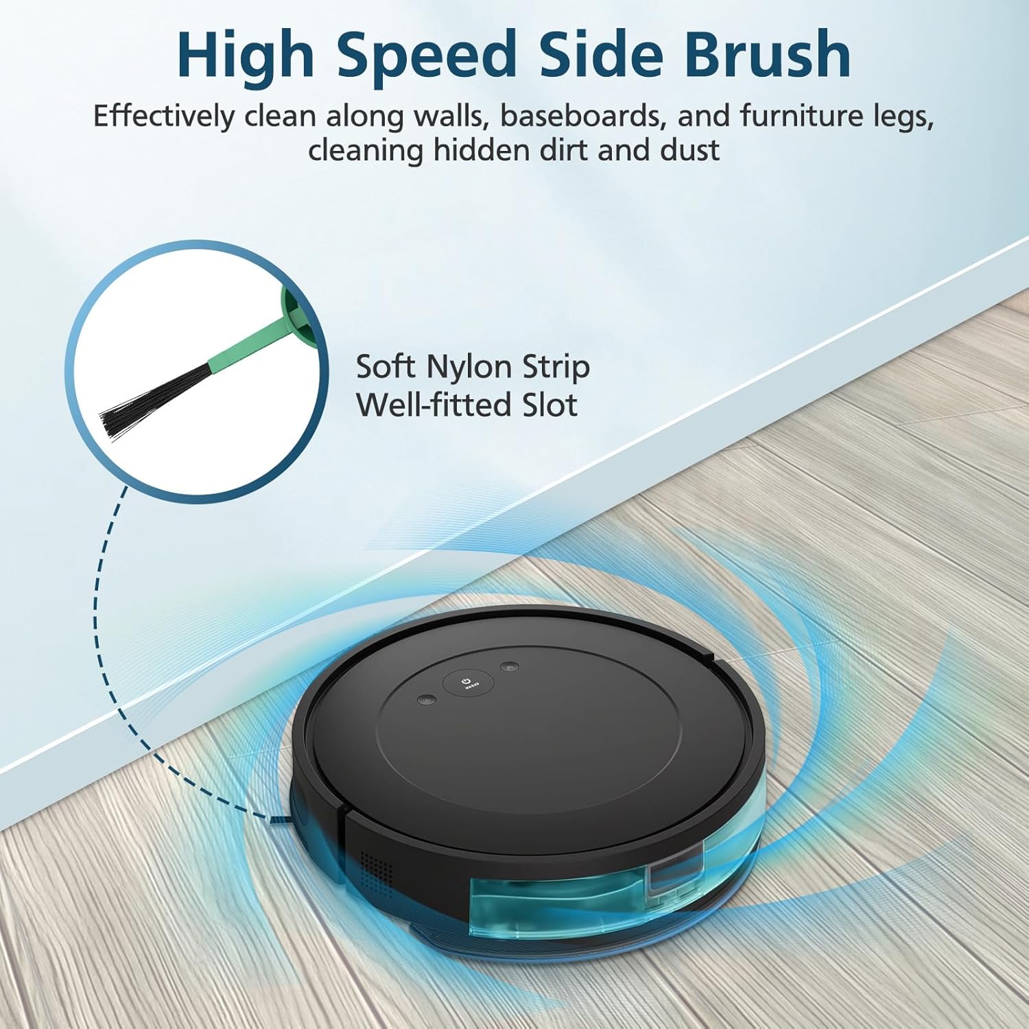 Y0140 Replacement Parts Accessories Compatible with iRobot Roomba 104/105 Vac & Combo, Y0140, Q0120, Y0110, Q011, Q0520 Robot Vacuum, 1 Roller Brush, 4 Hepa Filters, 4 Side Brush, 1 Cleaning Brushes - Image 5