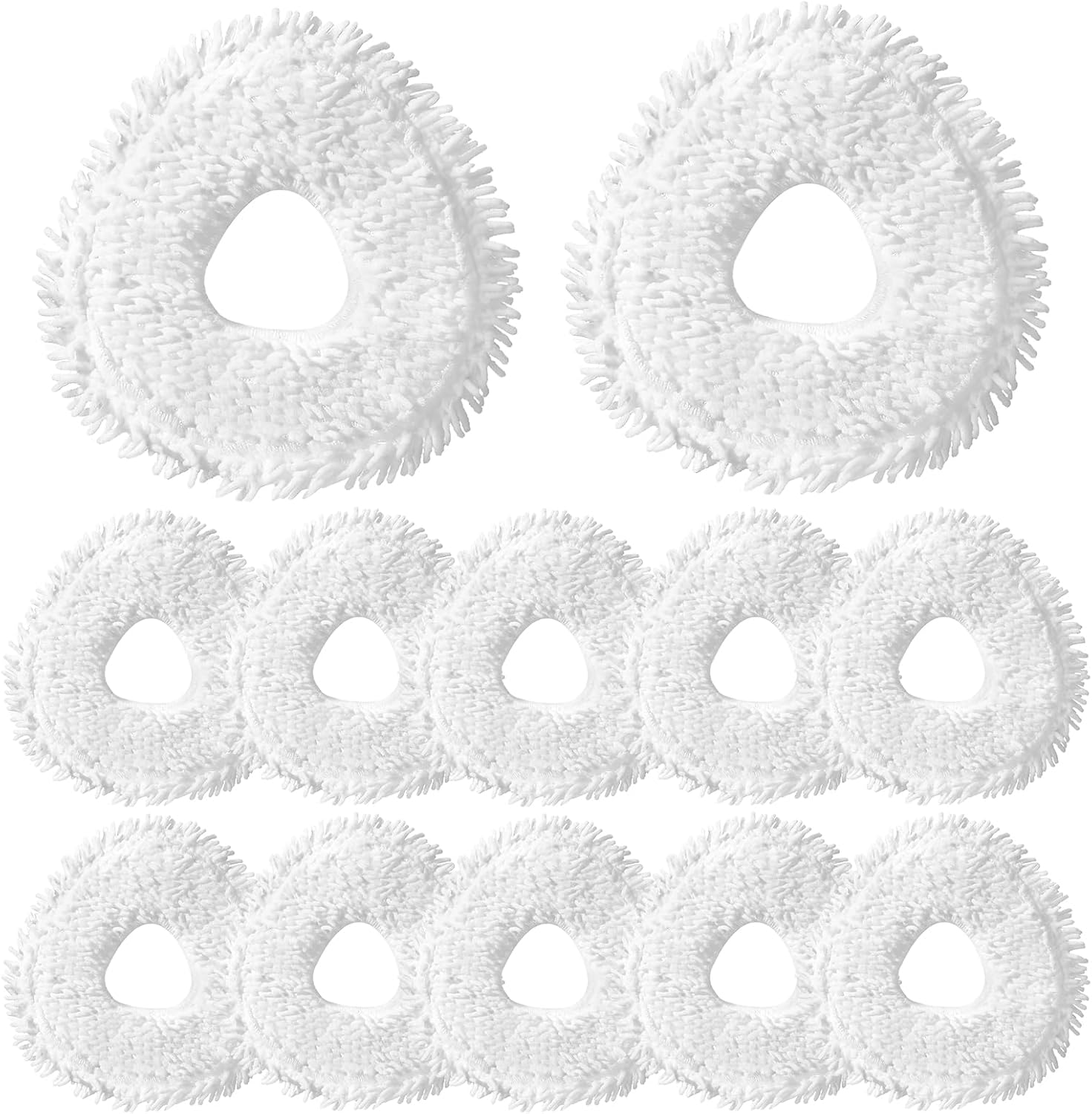 12-Pack Replacement Mop Pads for Narwal Freo, Freo Pro, Freo X Ultra, Z Ultra, Freo Z10 & X10 Pro Robot Vacuum & Mop, Washable Reusable Microfiber Robot Vacuum Mop Pads - Image 1