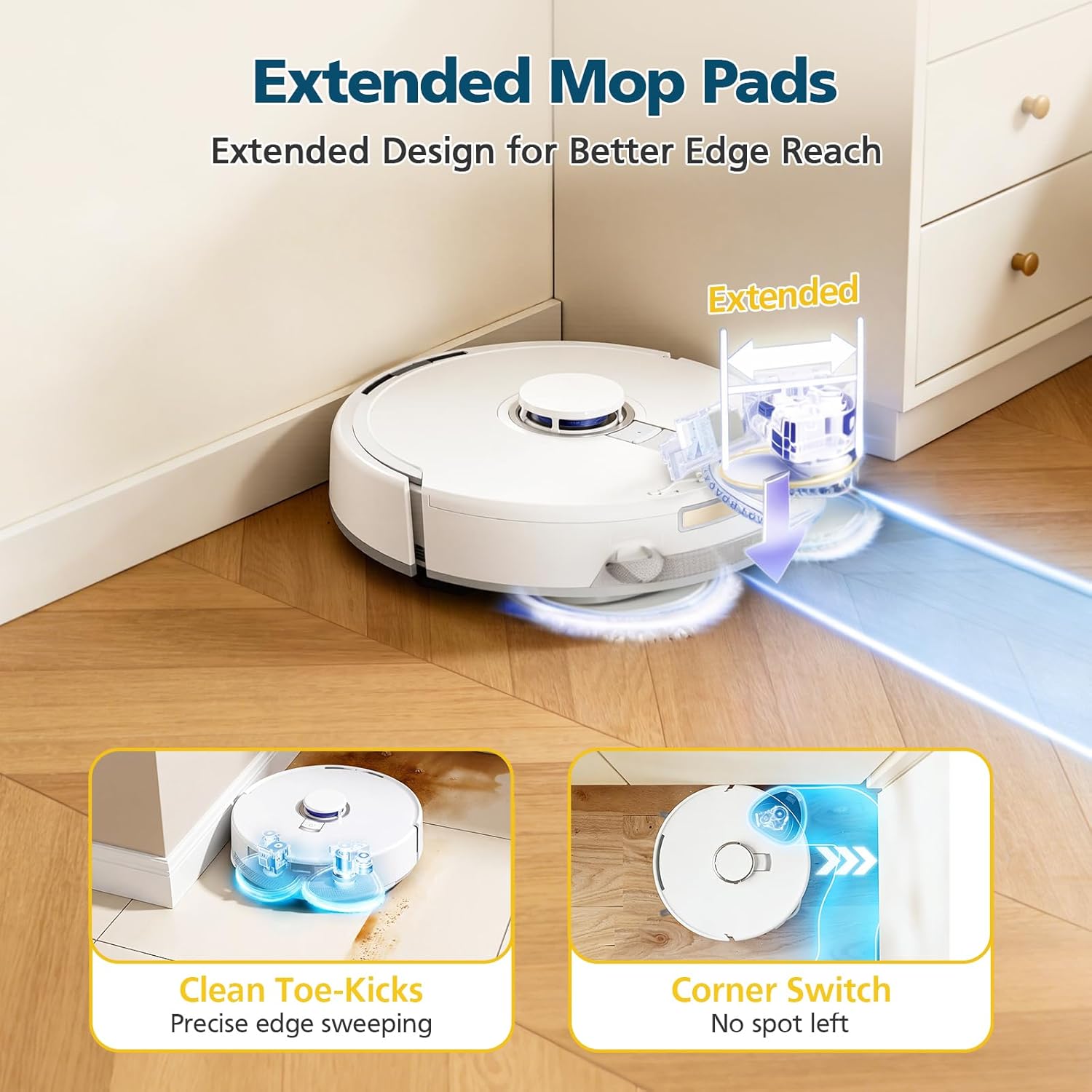 12-Pack Replacement Mop Pads for Narwal Freo, Freo Pro, Freo X Ultra, Z Ultra, Freo Z10 & X10 Pro Robot Vacuum & Mop, Washable Reusable Microfiber Robot Vacuum Mop Pads - Image 4