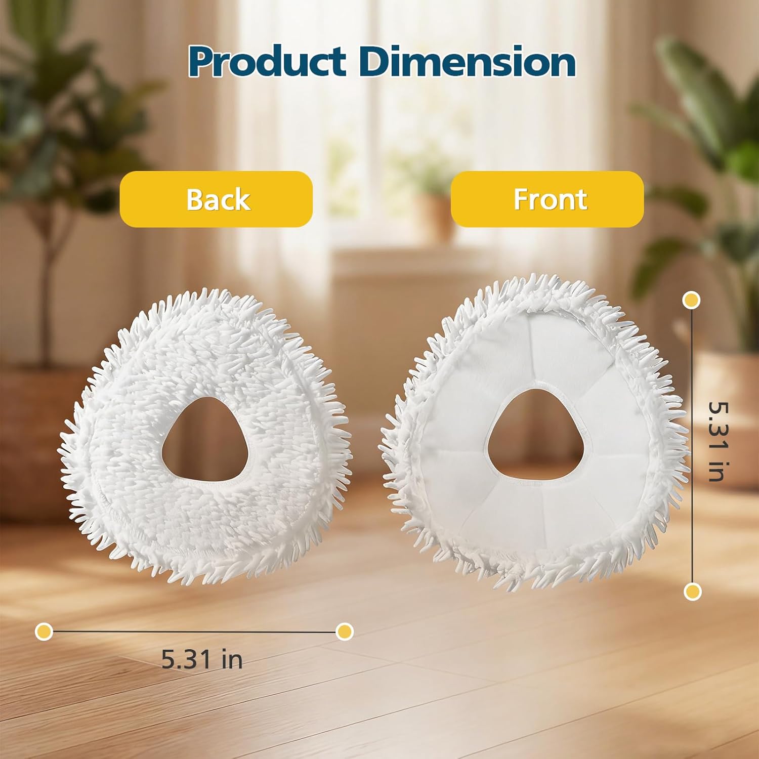 12-Pack Replacement Mop Pads for Narwal Freo, Freo Pro, Freo X Ultra, Z Ultra, Freo Z10 & X10 Pro Robot Vacuum & Mop, Washable Reusable Microfiber Robot Vacuum Mop Pads - Image 8