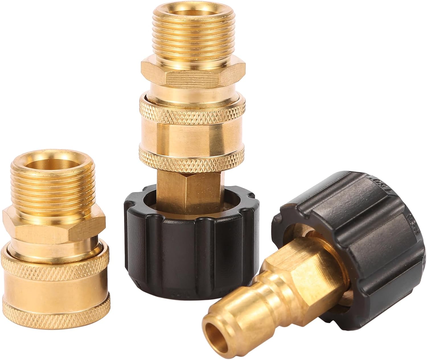 Pressure Washer Quick Connect Fittings, Quick Connect Kit M22 14mm to 3/8 Inch, 2 Pieces - Image 6