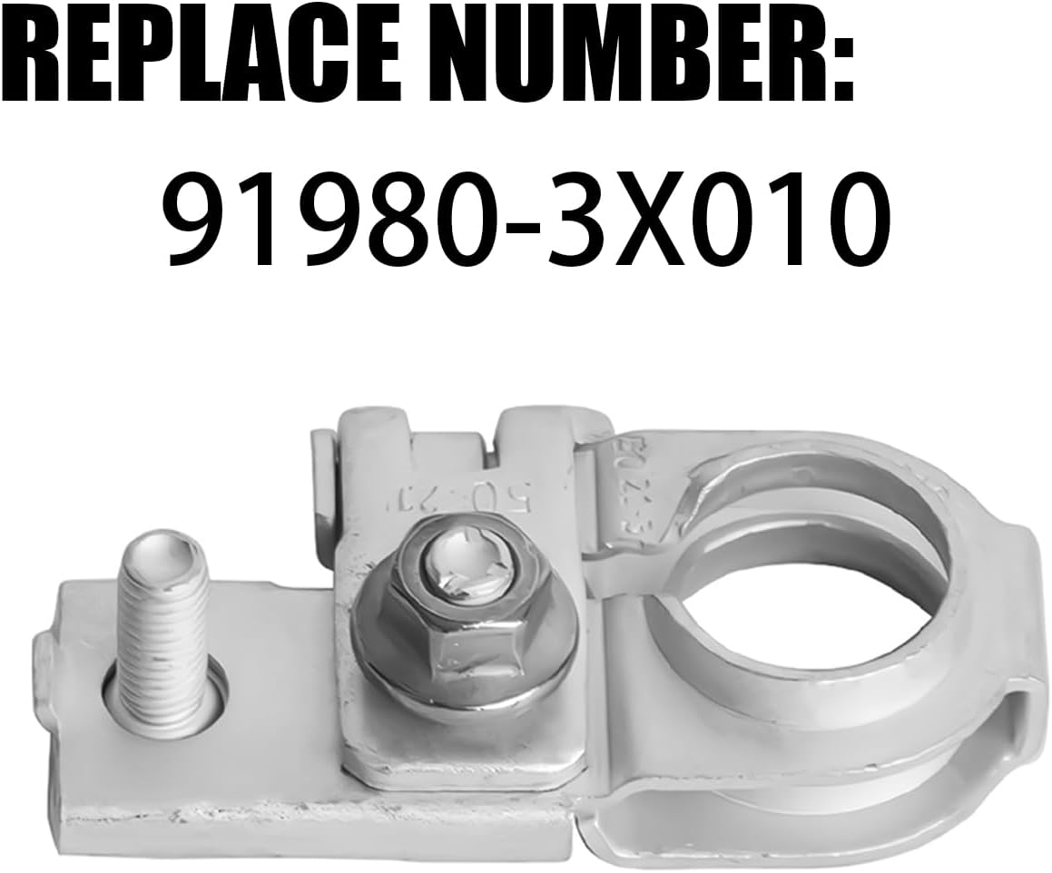 Battery Terminal Connector, Top Post Positive Battery Terminal, Replaces Part Number 91980-3X010, Compatible with G80 G90 2015-2020 EV Rio 2015-2020 and More, Car Accessories - Image 2